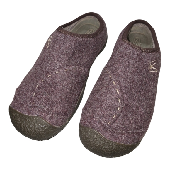 Keen Shoes - Keen Purple Cheyenne Wool Slip-On Clog Shoes 6.5 Lined Slippers Warm